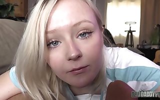 PETITE BLONDE TEEN GETS FUCKED BY HER FATHER! - Featuring: Natalia Hotshot