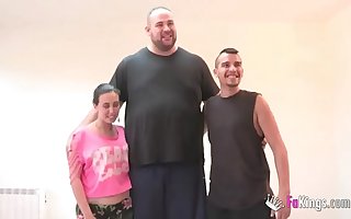 A teen, a Elephantine coupled with a big dick! People's porn at FAKings!