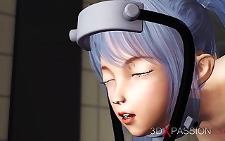 3dxpassion.com. Screwing machine 18 year old japanese schoolgirl gets fucked hard in the kitchen