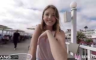 Real Teens - Teen POV pussy play with respect to public