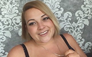 Sexy German Teen BBW with Huge Tits, fat innards Creamy Pussy