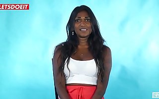 LETSDOEIT - Ebony Teen Ass Drilled At Porn Casting
