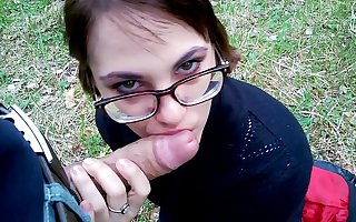 Amateur Blowjob in the forest