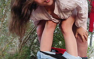Abusing a little teenager above reproach and I cum inside
