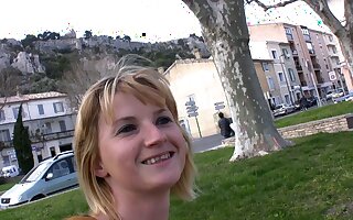 Cute french teen is doing an anal colouring less her hometown